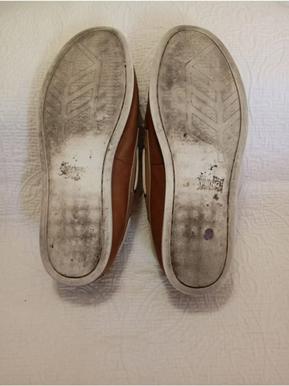 Call It Spring Mens Tan & Brown Boat Shoes Size 10 Lace-Up Casual Loafers